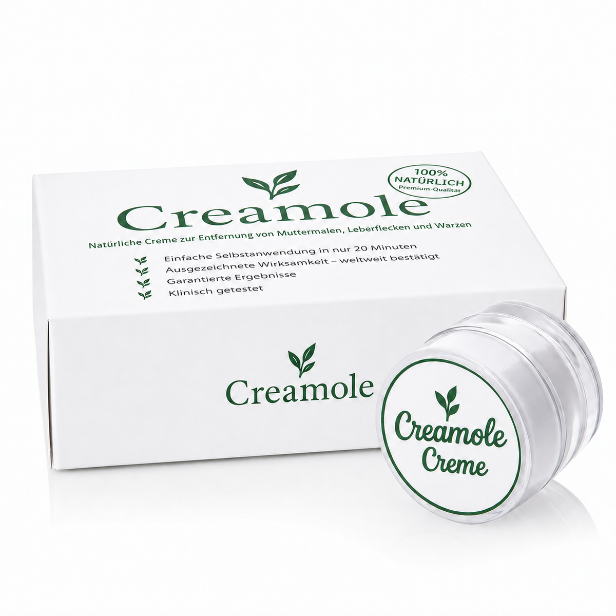 Creamole – Pflanzliche Creme zur Entfernung von Muttermalen, Leberflecken & Warzen